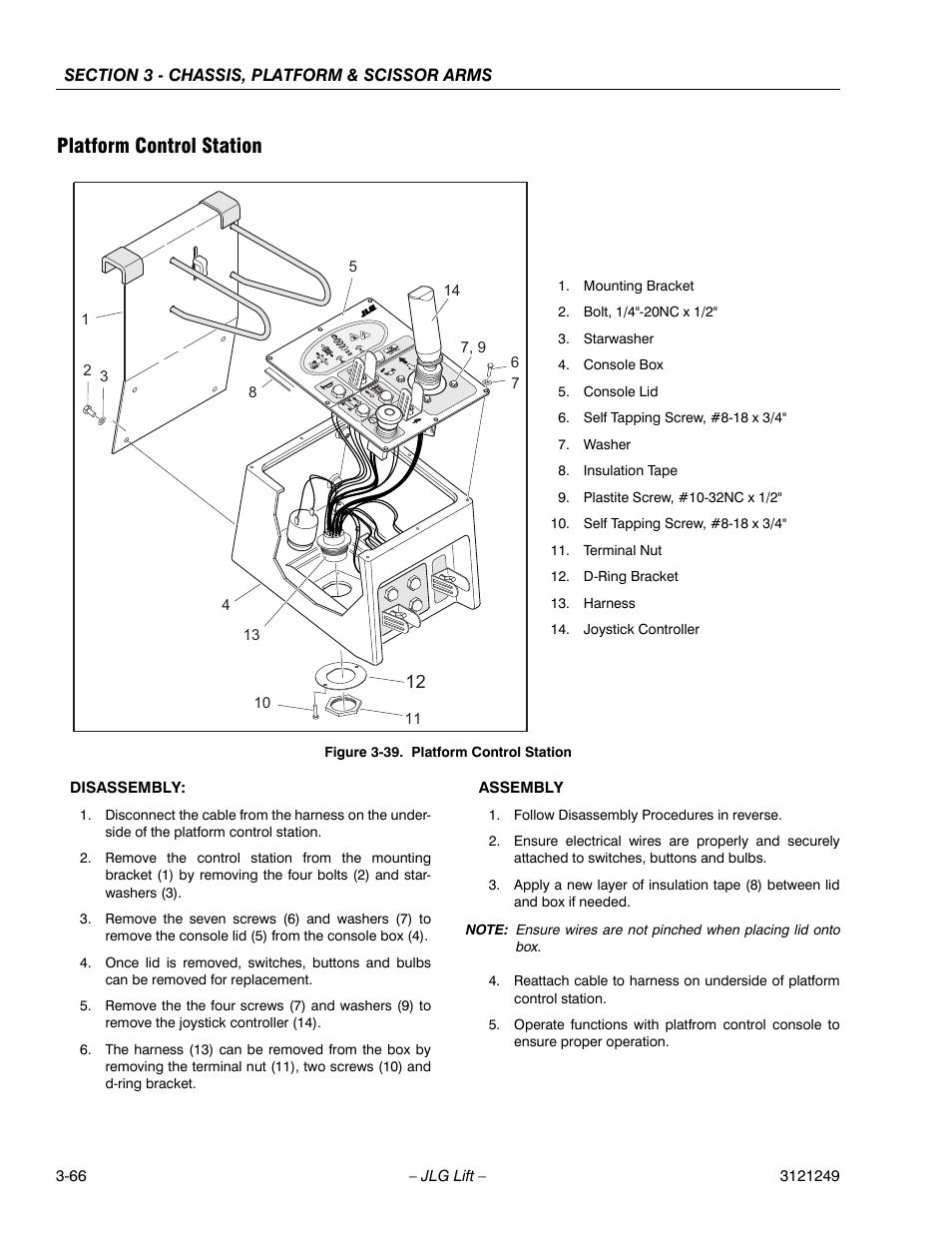 Platform control station, Platform control station -33 | JLG 4394RT Service Manual User Manual | Page 102 / 268
