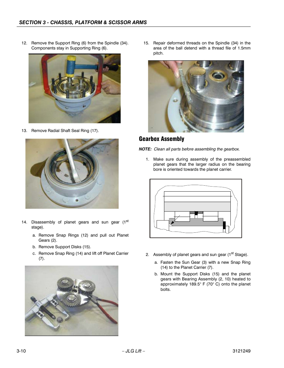 Gearbox assembly | JLG 4394RT Service Manual User Manual | Page 46 / 268