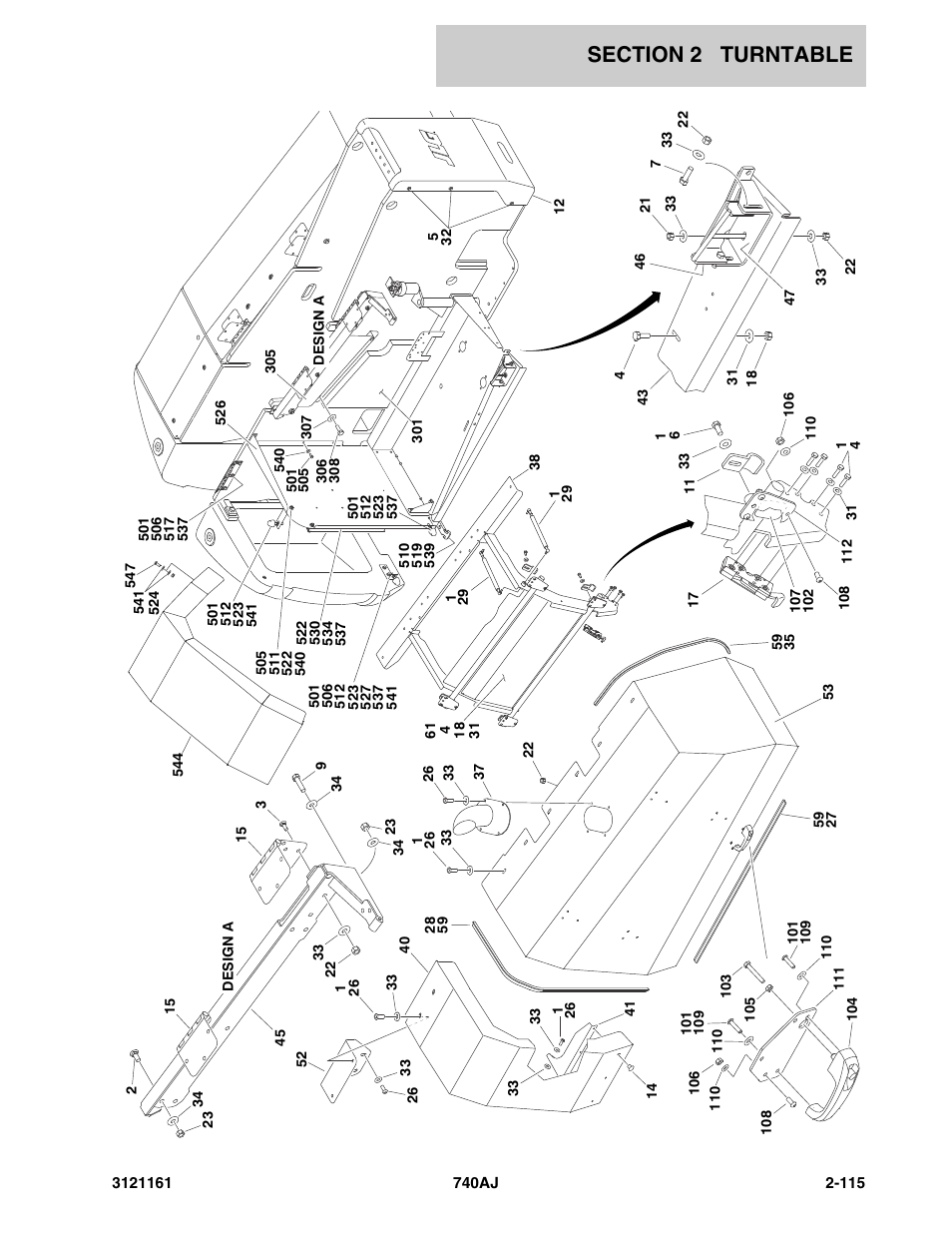 JLG 740AJ Parts Manual User Manual | Page 149 / 326