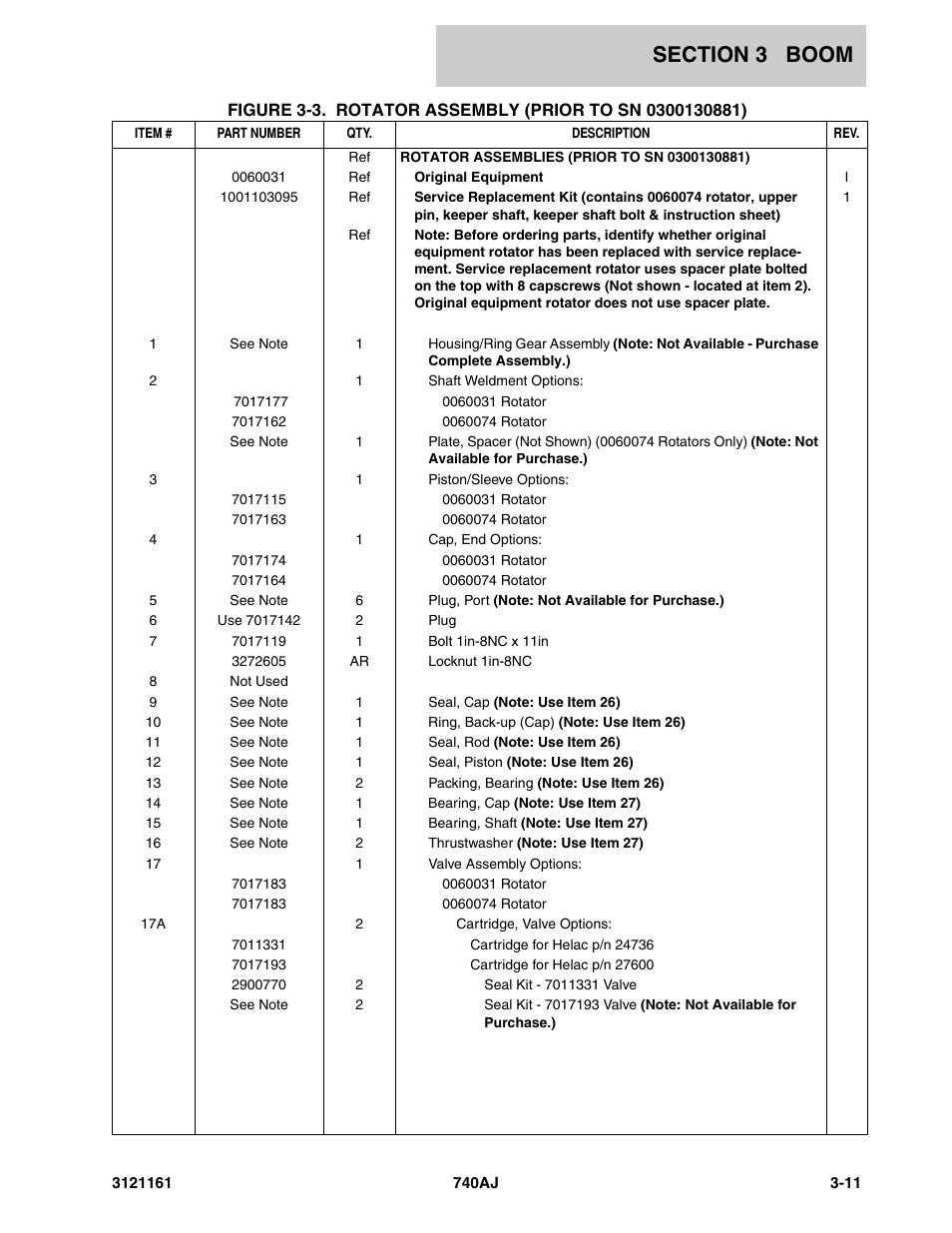 JLG 740AJ Parts Manual User Manual | Page 181 / 326