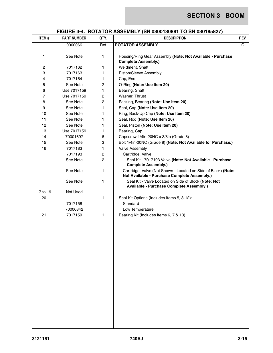 JLG 740AJ Parts Manual User Manual | Page 185 / 326