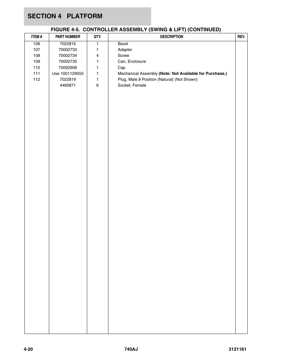 JLG 740AJ Parts Manual User Manual | Page 208 / 326