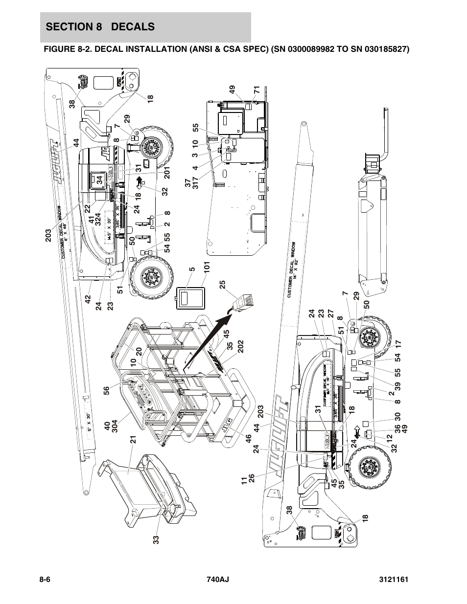 JLG 740AJ Parts Manual User Manual | Page 294 / 326