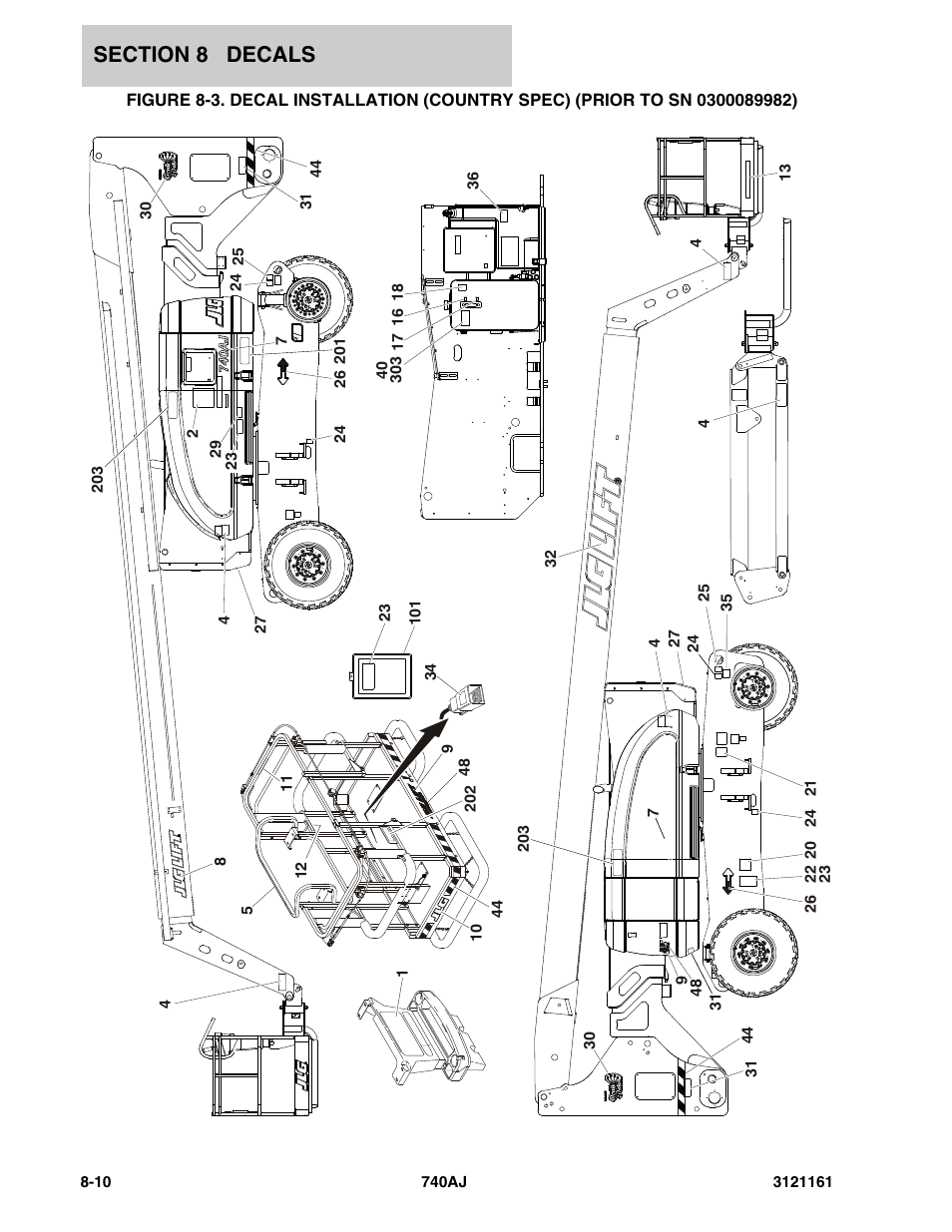 JLG 740AJ Parts Manual User Manual | Page 298 / 326