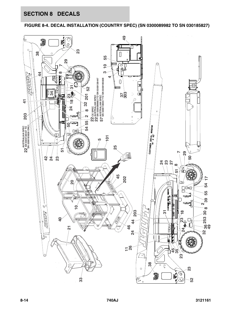 JLG 740AJ Parts Manual User Manual | Page 302 / 326