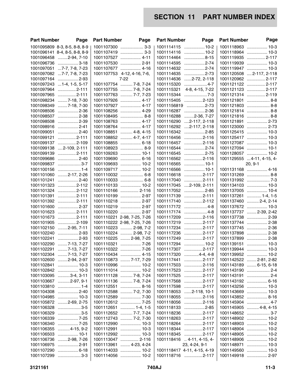 JLG 740AJ Parts Manual User Manual | Page 313 / 326