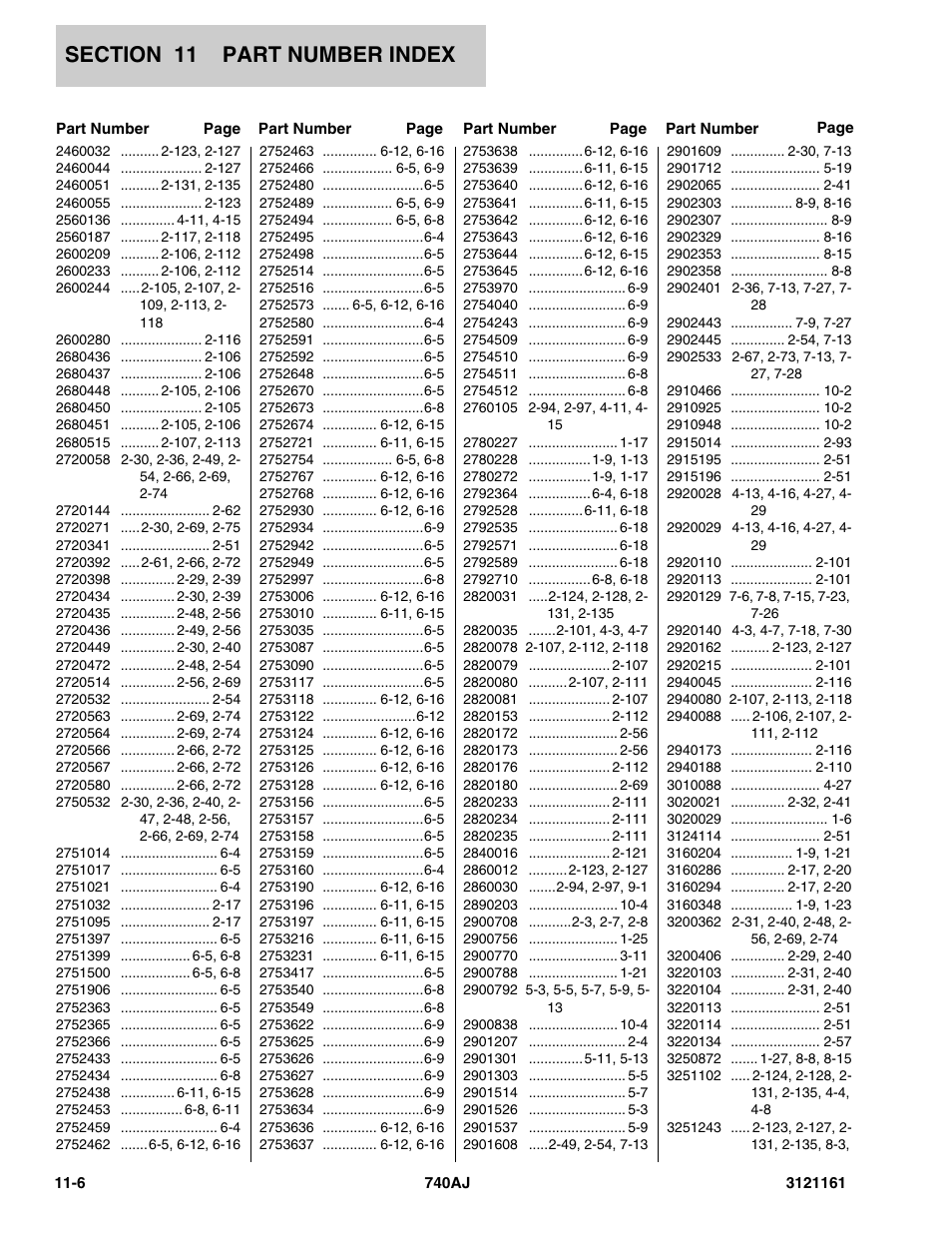 JLG 740AJ Parts Manual User Manual | Page 316 / 326