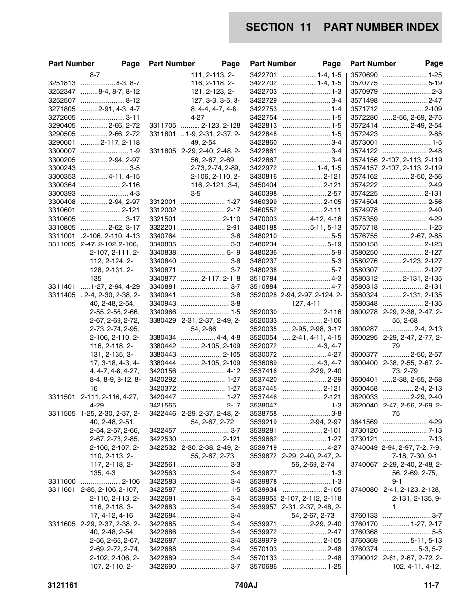 JLG 740AJ Parts Manual User Manual | Page 317 / 326