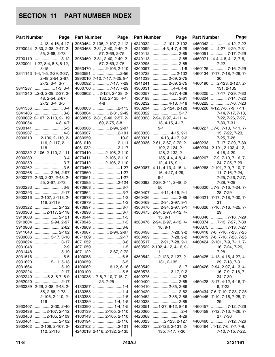 JLG 740AJ Parts Manual User Manual | Page 318 / 326