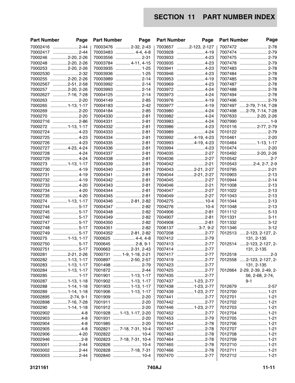 JLG 740AJ Parts Manual User Manual | Page 321 / 326