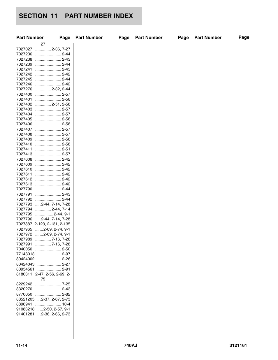 JLG 740AJ Parts Manual User Manual | Page 324 / 326