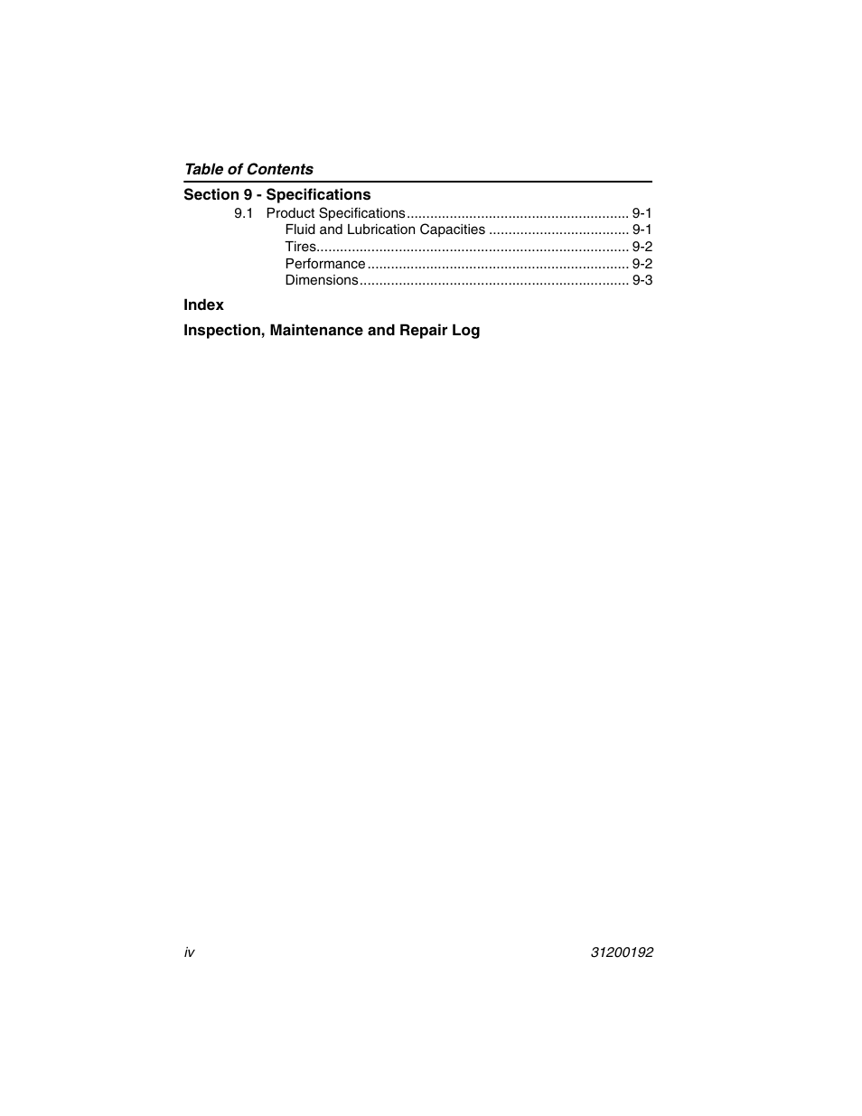 JLG G6-23A Operator Manual User Manual | Page 10 / 126