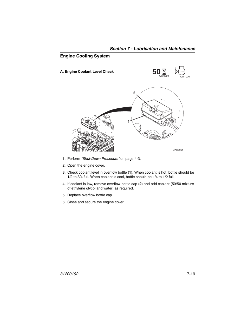 Engine cooling system, Engine cooling system -19 | JLG G6-23A Operator Manual User Manual | Page 111 / 126