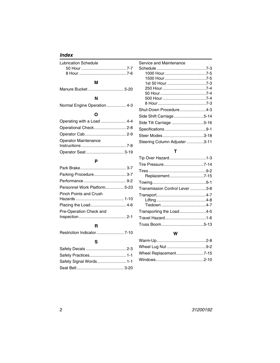 JLG G6-23A Operator Manual User Manual | Page 120 / 126