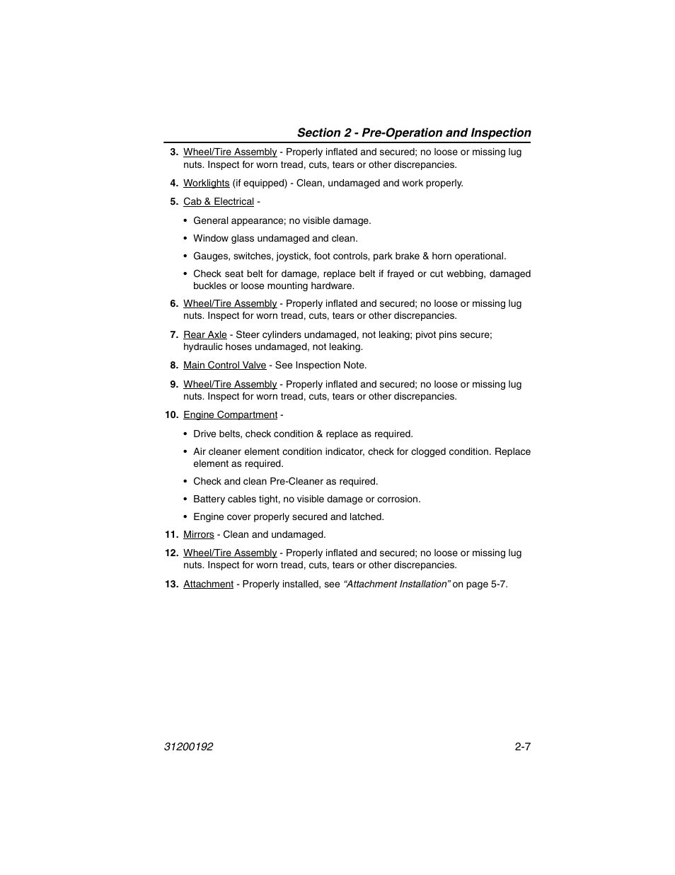 JLG G6-23A Operator Manual User Manual | Page 31 / 126