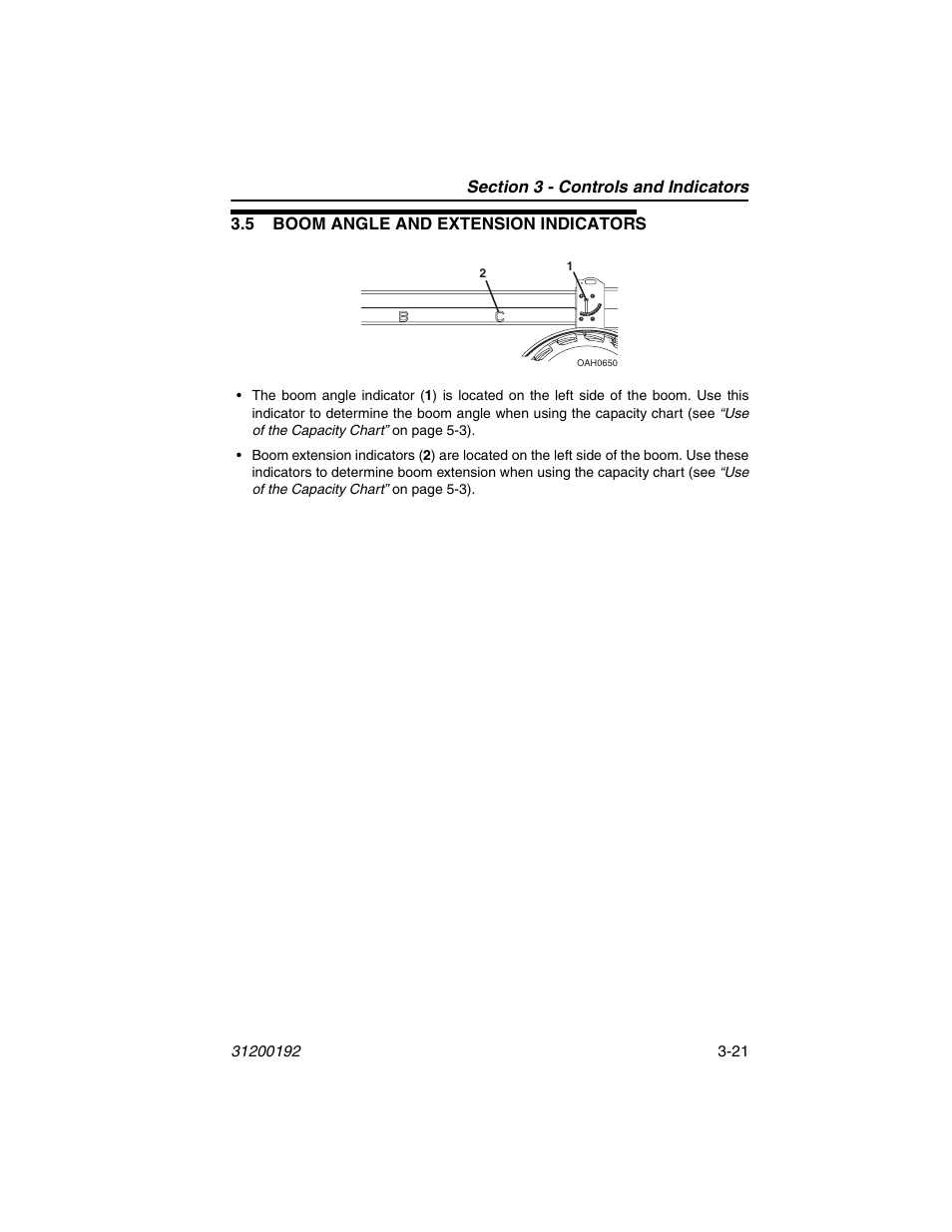 5 boom angle and extension indicators, 5 boom angle and extension indicators -21 | JLG G6-23A Operator Manual User Manual | Page 55 / 126