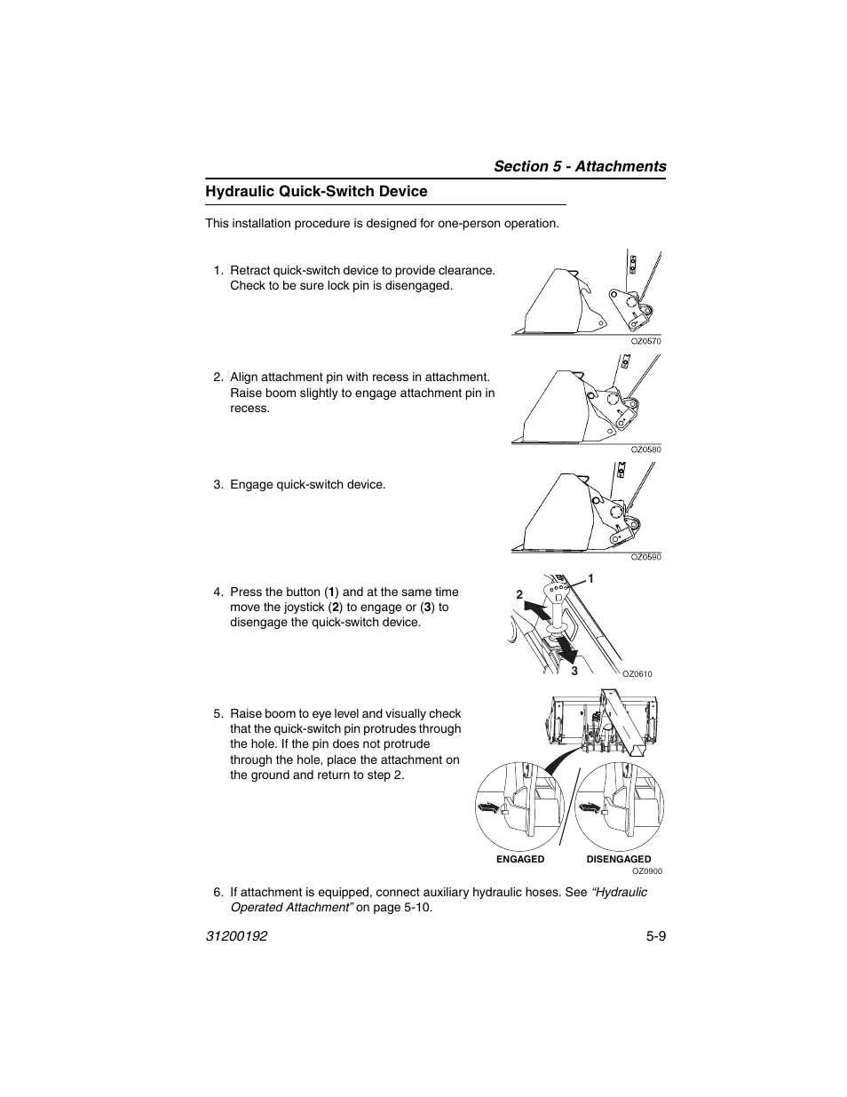 Hydraulic quick-switch device, Hydraulic quick-switch device -9 | JLG G6-23A Operator Manual User Manual | Page 73 / 126