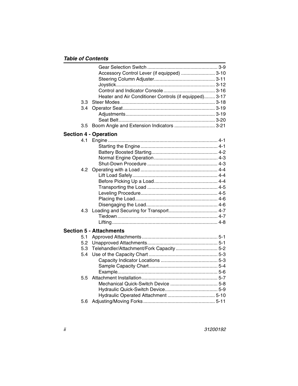 JLG G6-23A Operator Manual User Manual | Page 8 / 126