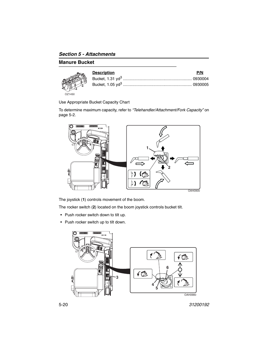 Manure bucket, Manure bucket -20 | JLG G6-23A Operator Manual User Manual | Page 84 / 126