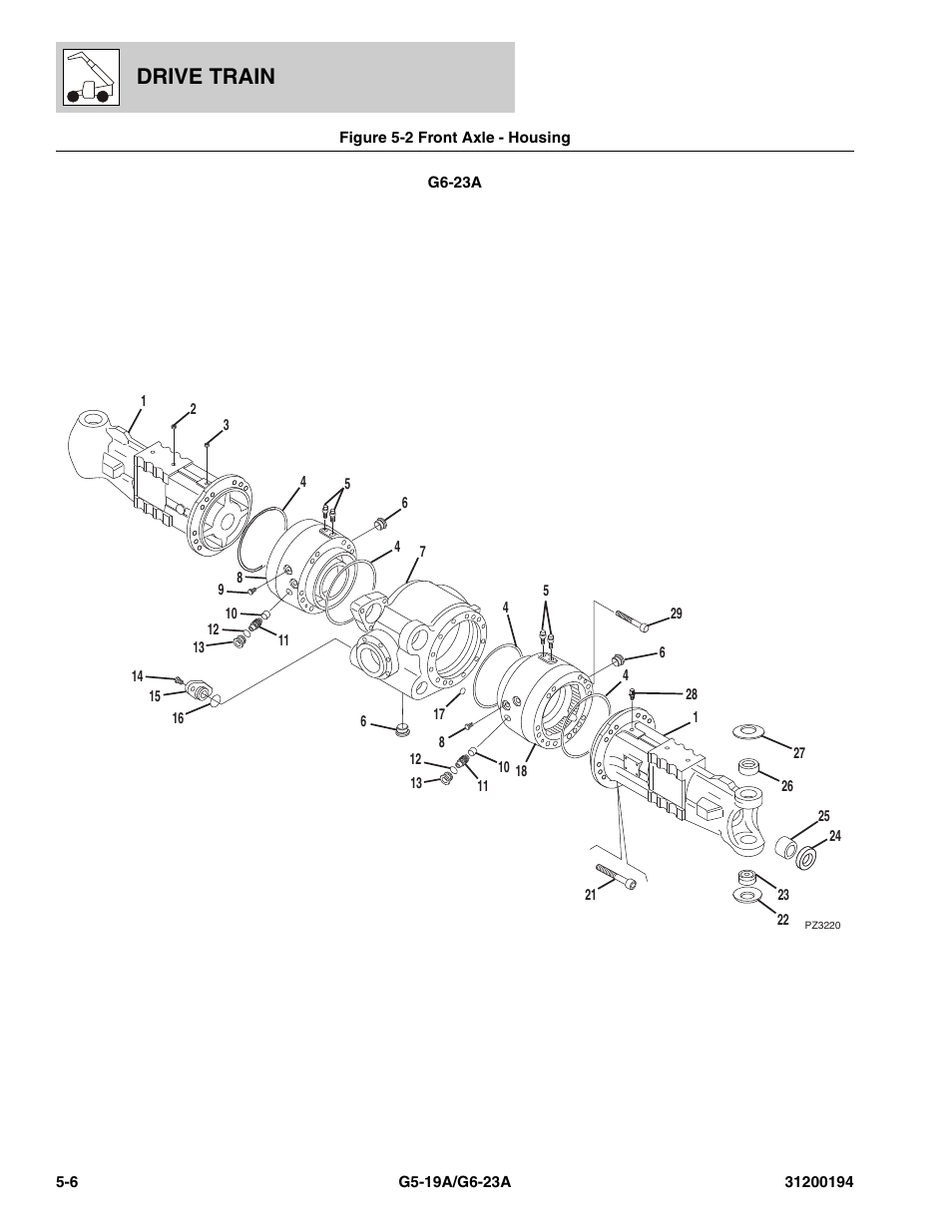 Drive train | JLG G6-23A Parts Manual User Manual | Page 80 / 318