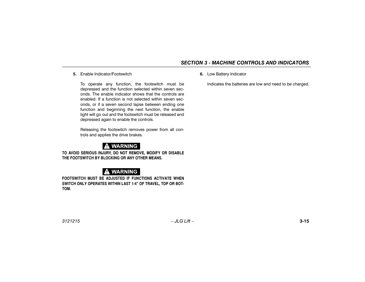JLG M400 Operator Manual User Manual | Page 45 / 118