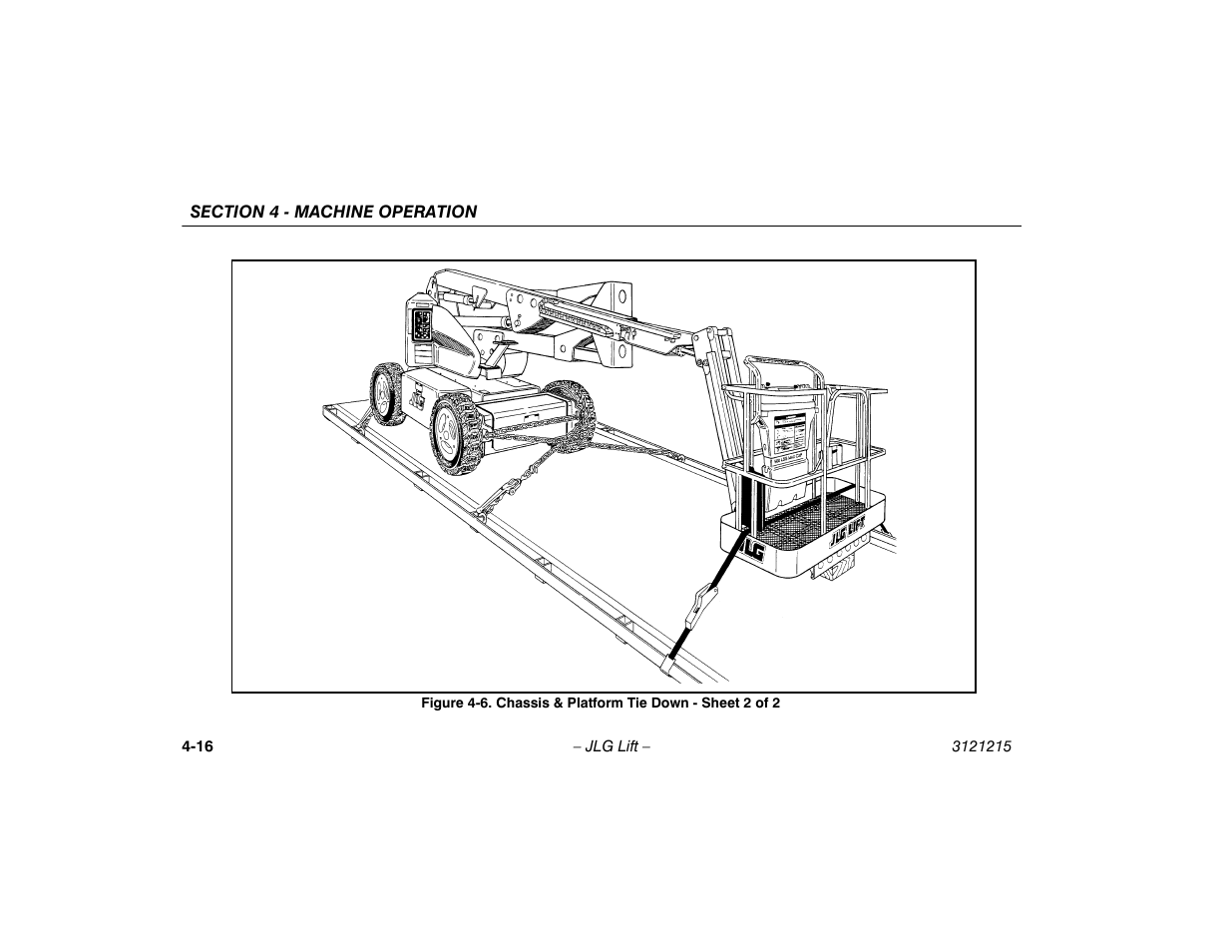 Chassis & platform tie down - sheet 2 of 2 -16 | JLG M400 Operator Manual User Manual | Page 62 / 118