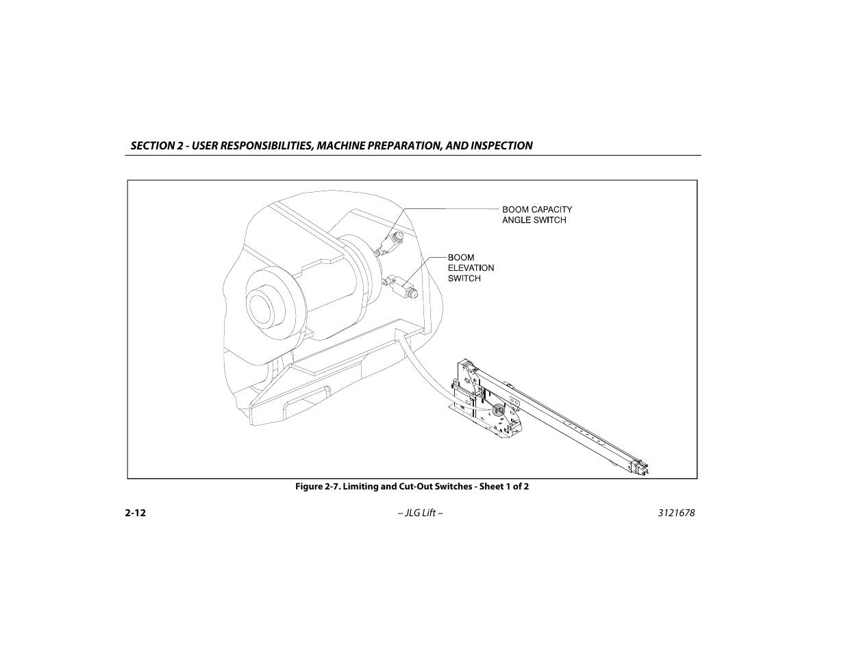 Limiting and cut-out switches - sheet 1 of 2 -12 | JLG 680S Operator Manual User Manual | Page 38 / 124