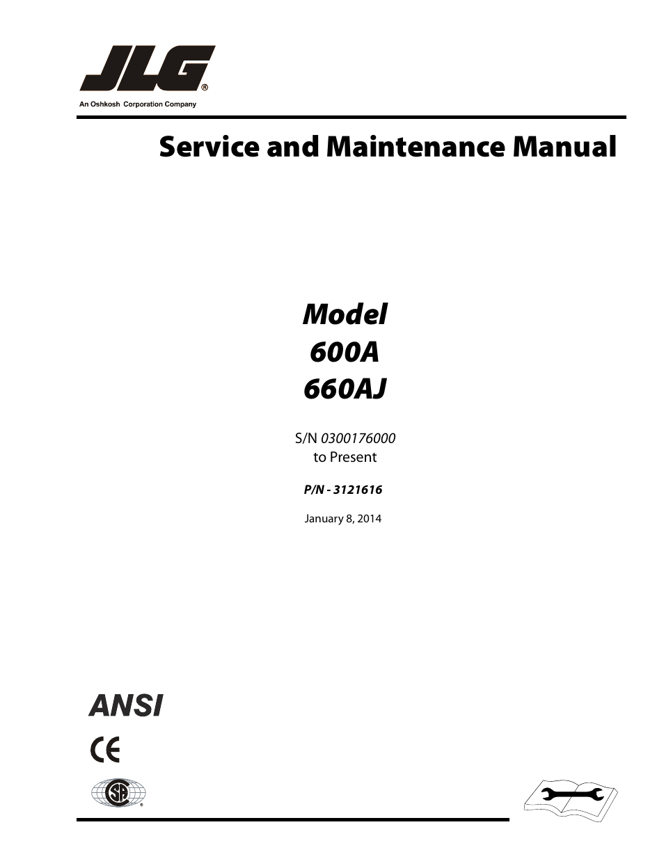 JLG 660AJ Service Manual User Manual | 334 pages