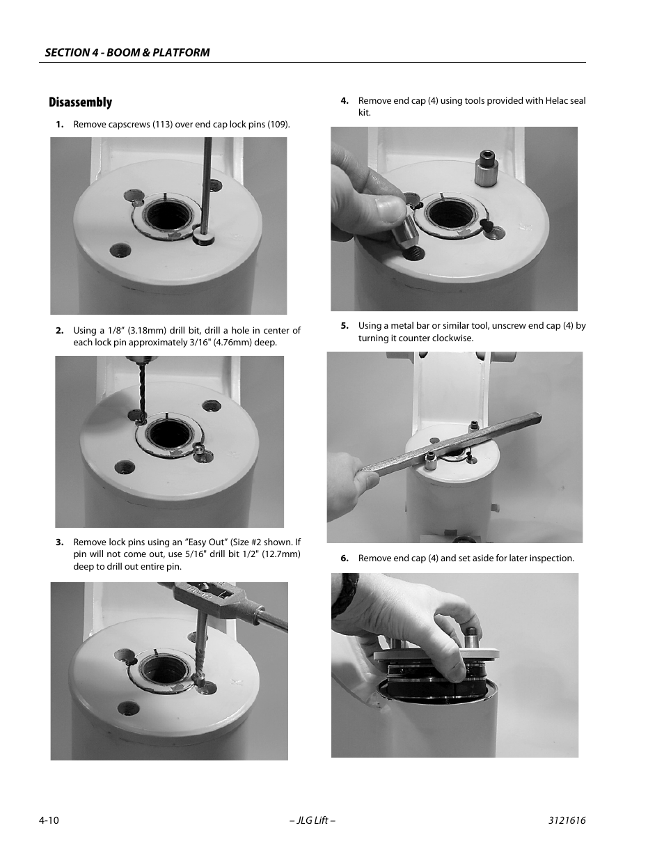 Disassembly, Disassembly -10 | JLG 660AJ Service Manual User Manual | Page 158 / 334