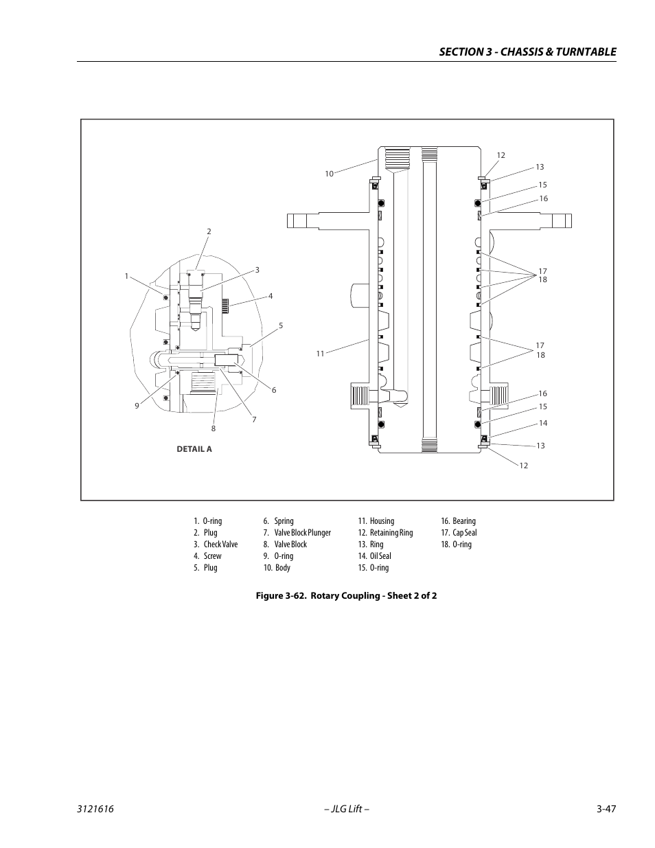 Rotary coupling - sheet 2 of 2 -47 | JLG 660AJ Service Manual User Manual | Page 91 / 334