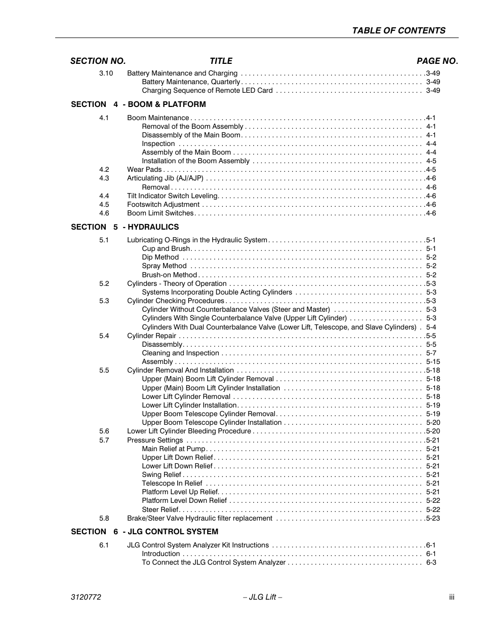 JLG E300 Service Manual User Manual | Page 7 / 174