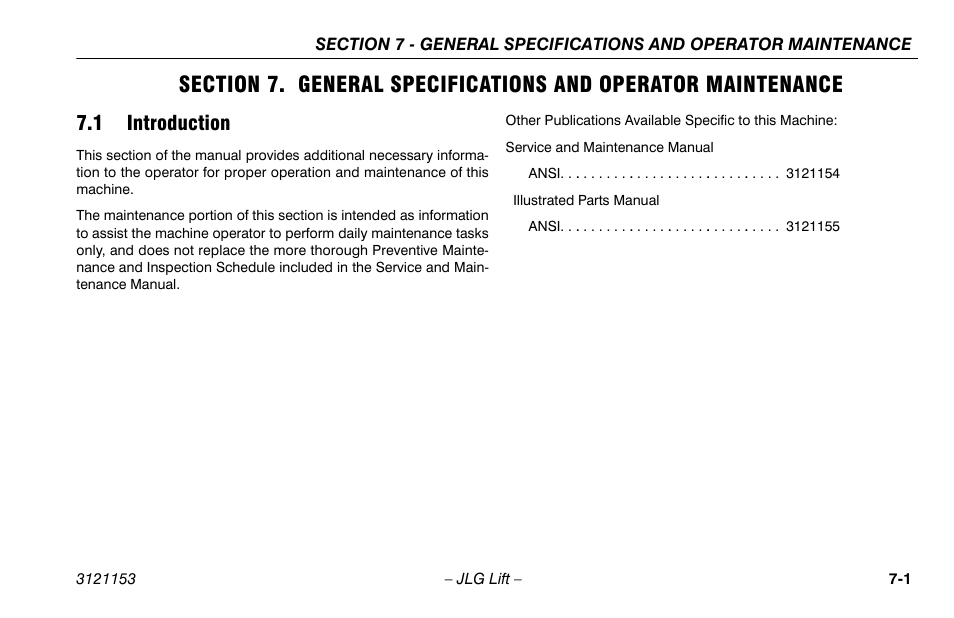 1 introduction, 1 introduction -1 | JLG 19BD Operator Manual User Manual | Page 43 / 54