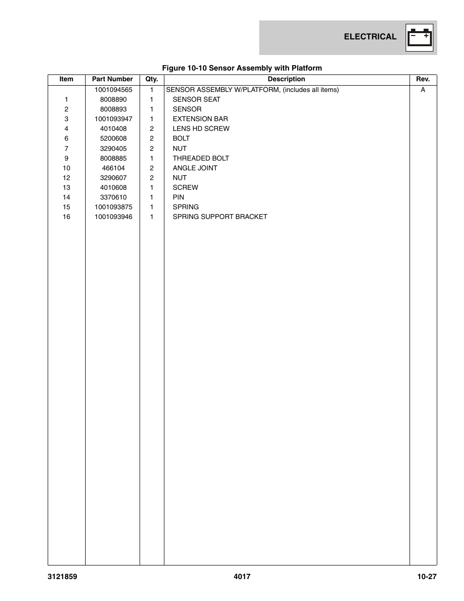 JLG 4017 Parts Manual User Manual | Page 298 / 357