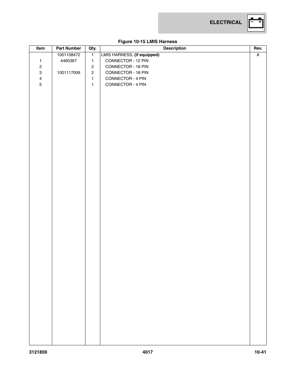 JLG 4017 Parts Manual User Manual | Page 312 / 357