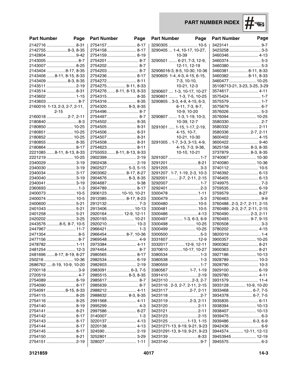JLG 4017 Parts Manual User Manual | Page 348 / 357
