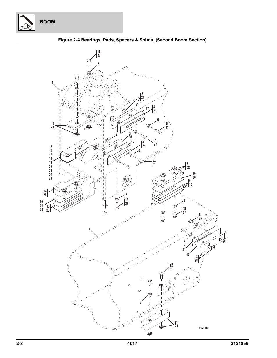 Boom | JLG 4017 Parts Manual User Manual | Page 36 / 357