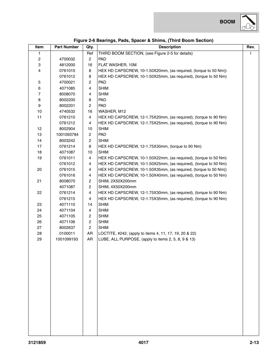 JLG 4017 Parts Manual User Manual | Page 41 / 357