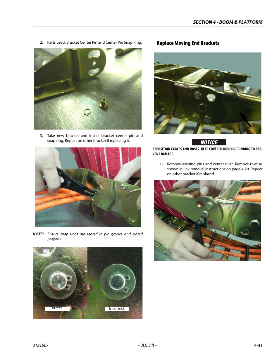 Replace moving end brackets, Replace moving end brackets -41 | JLG 600SC_660SJC Service Manual User Manual | Page 143 / 270
