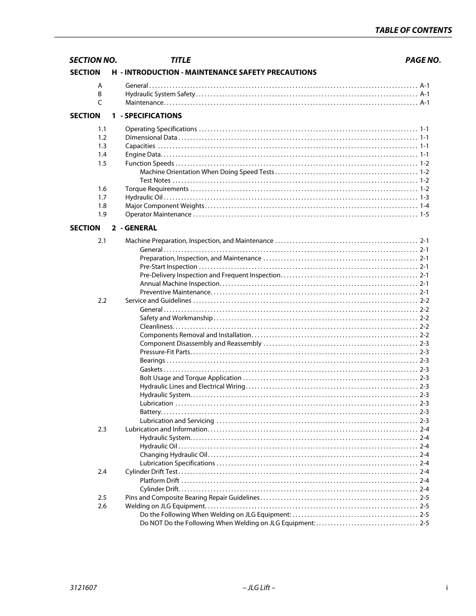 JLG 600SC_660SJC Service Manual User Manual | Page 5 / 270