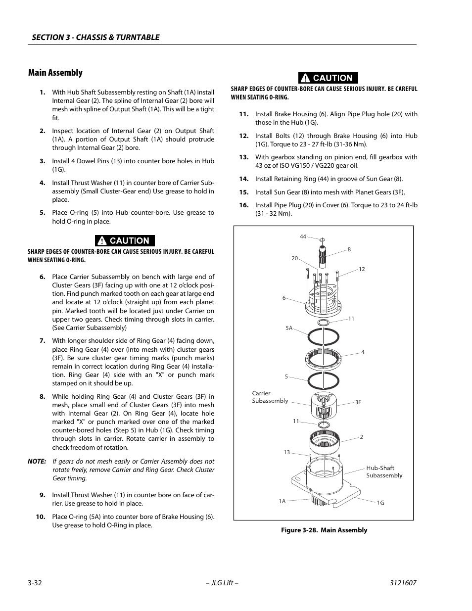 Main assembly, Main assembly -32 | JLG 600SC_660SJC Service Manual User Manual | Page 68 / 270