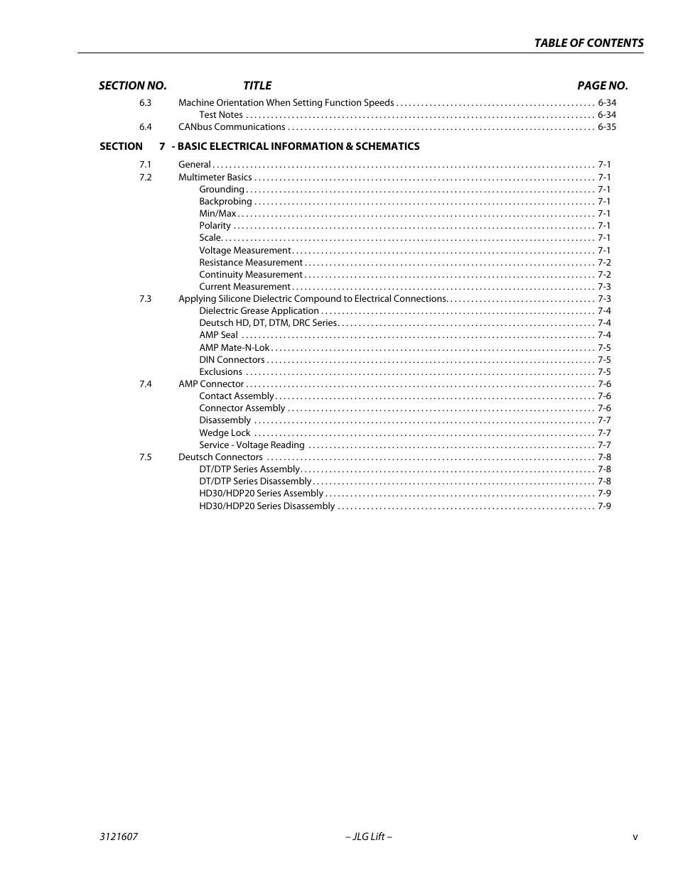 JLG 600SC_660SJC Service Manual User Manual | Page 9 / 270