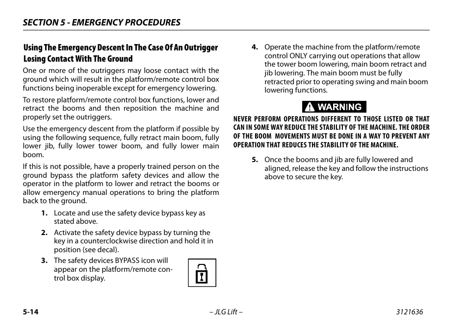 JLG X500AJ Operator Manual User Manual | Page 102 / 154