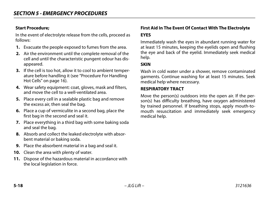 JLG X500AJ Operator Manual User Manual | Page 106 / 154