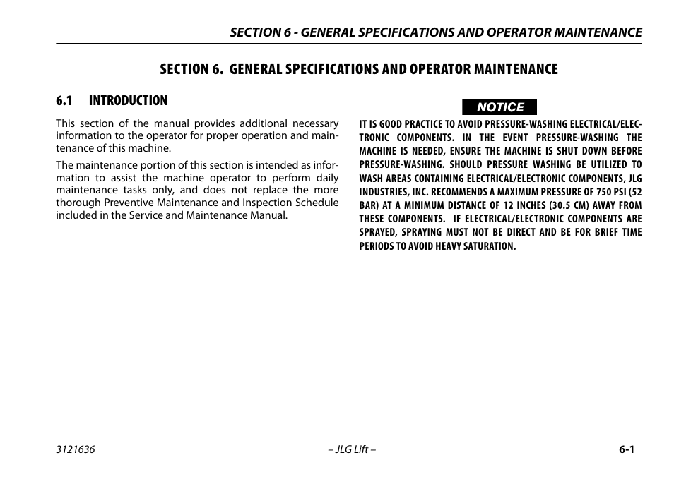 1 introduction, Introduction -1 | JLG X500AJ Operator Manual User Manual | Page 111 / 154