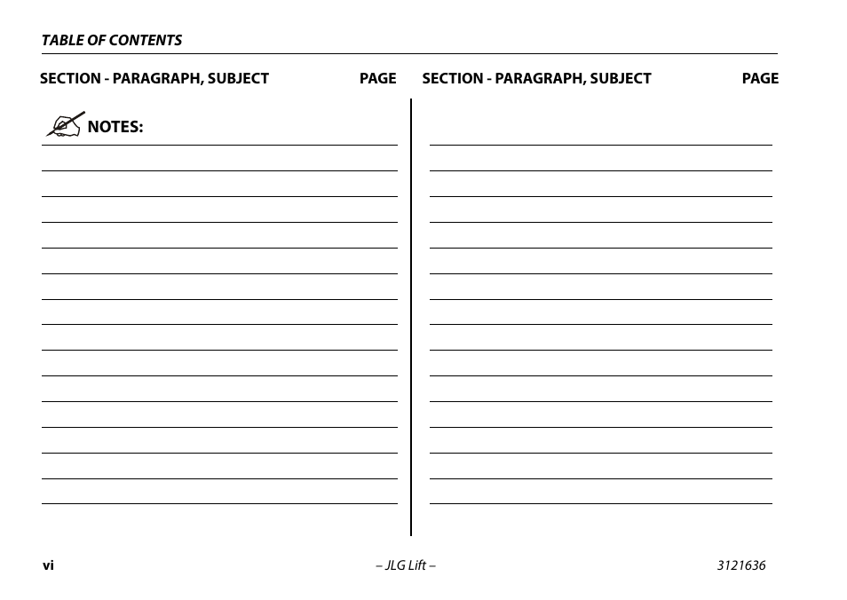 JLG X500AJ Operator Manual User Manual | Page 12 / 154