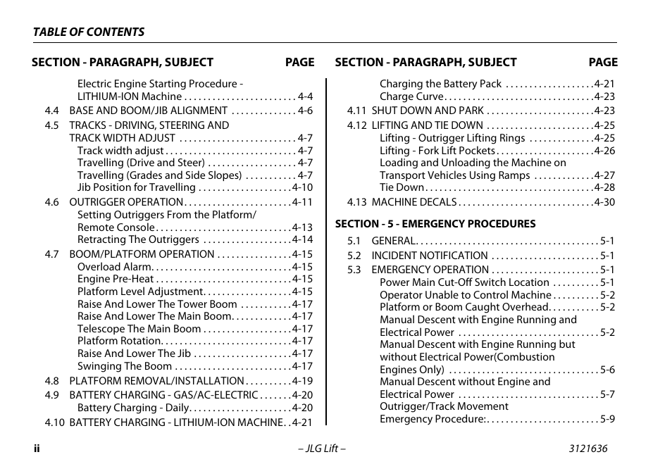 JLG X500AJ Operator Manual User Manual | Page 8 / 154