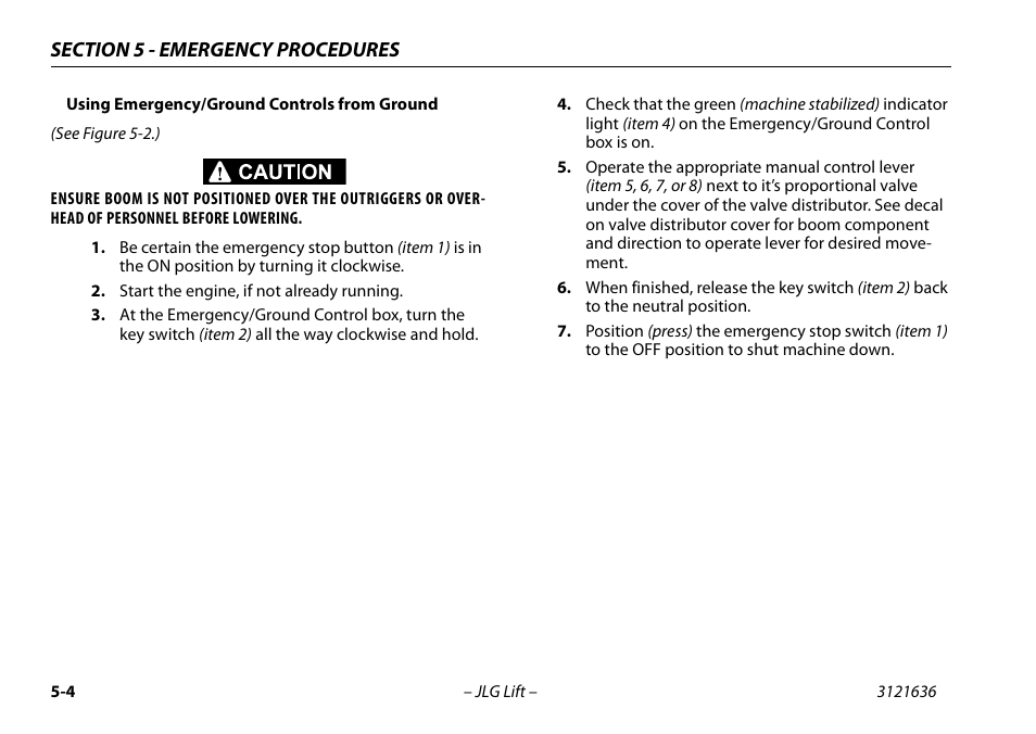 JLG X500AJ Operator Manual User Manual | Page 92 / 154