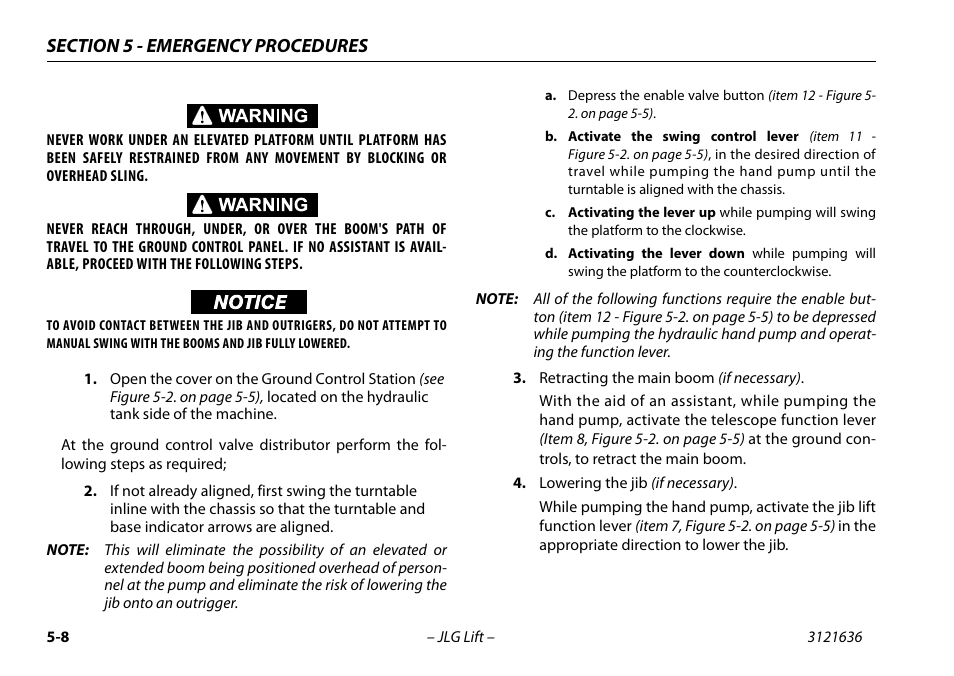 JLG X500AJ Operator Manual User Manual | Page 96 / 154