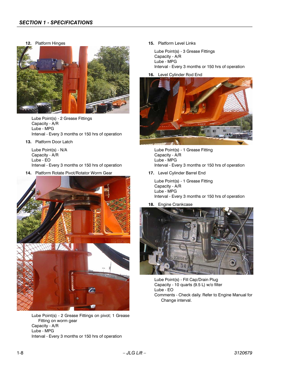 JLG 150HAX ANSI Service Manual User Manual | Page 18 / 160