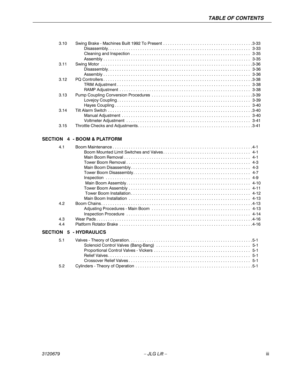 JLG 150HAX ANSI Service Manual User Manual | Page 7 / 160